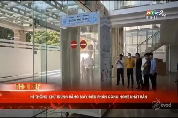 [HTV9] Giải pháp khử trùng toàn thân mới bằng nước HClO sản xuất bằng công nghệ Nhật Bản