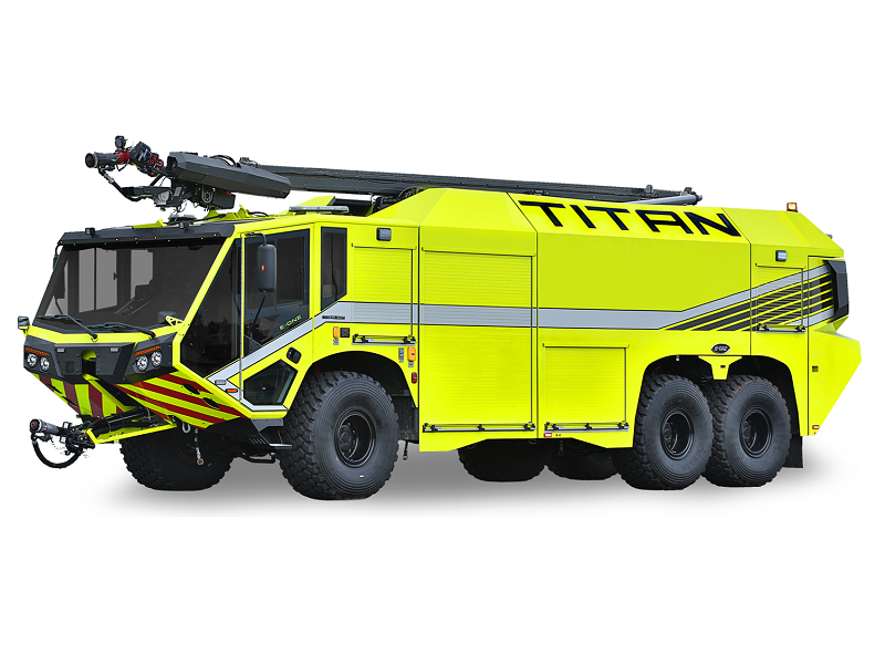 E-One ARFF 6 x 6 airport fire truck | High-altitude construction system